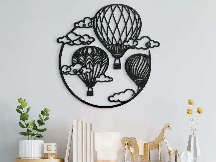 Flying Balloons Wall Sticker for Kids’ Room