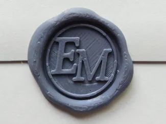 Wax Seals with Editable Lettering and Alphabet