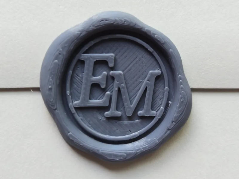 Wax Seals with Editable Lettering and Alphabet