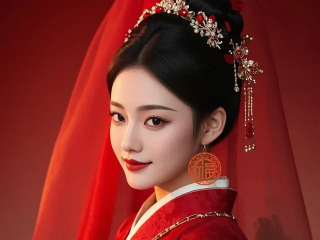 中国风新年迎福耳饰/蛇年耳饰/福到财到运气到