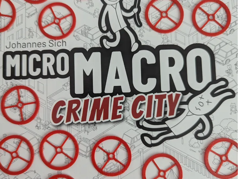 MicroMacro Board Game Clue Ring - Helper Aid