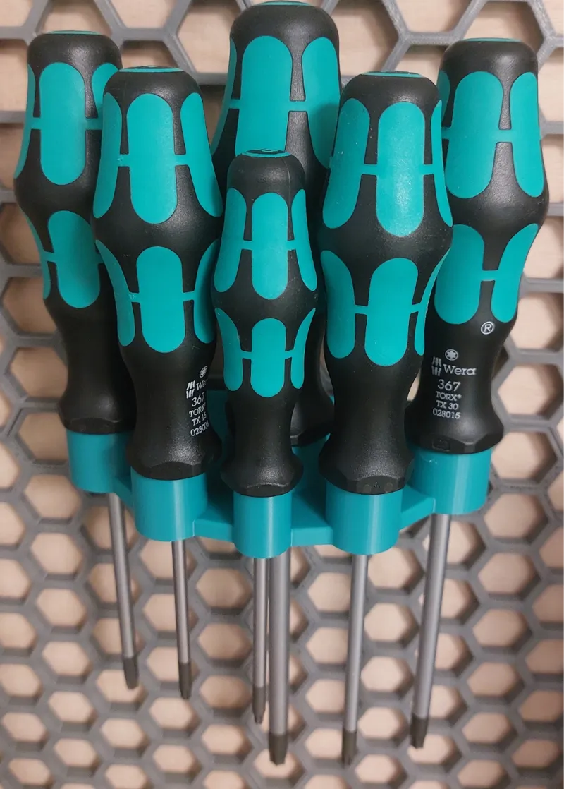 HSW Screwdriver Holder - HoneyComb Storage Wall
