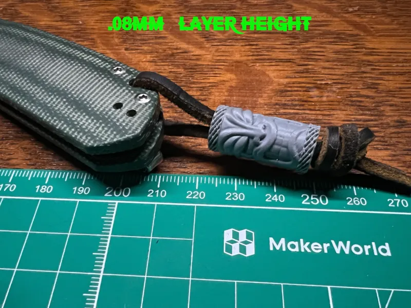 EDC Tiki Totem Lanyard Bead 