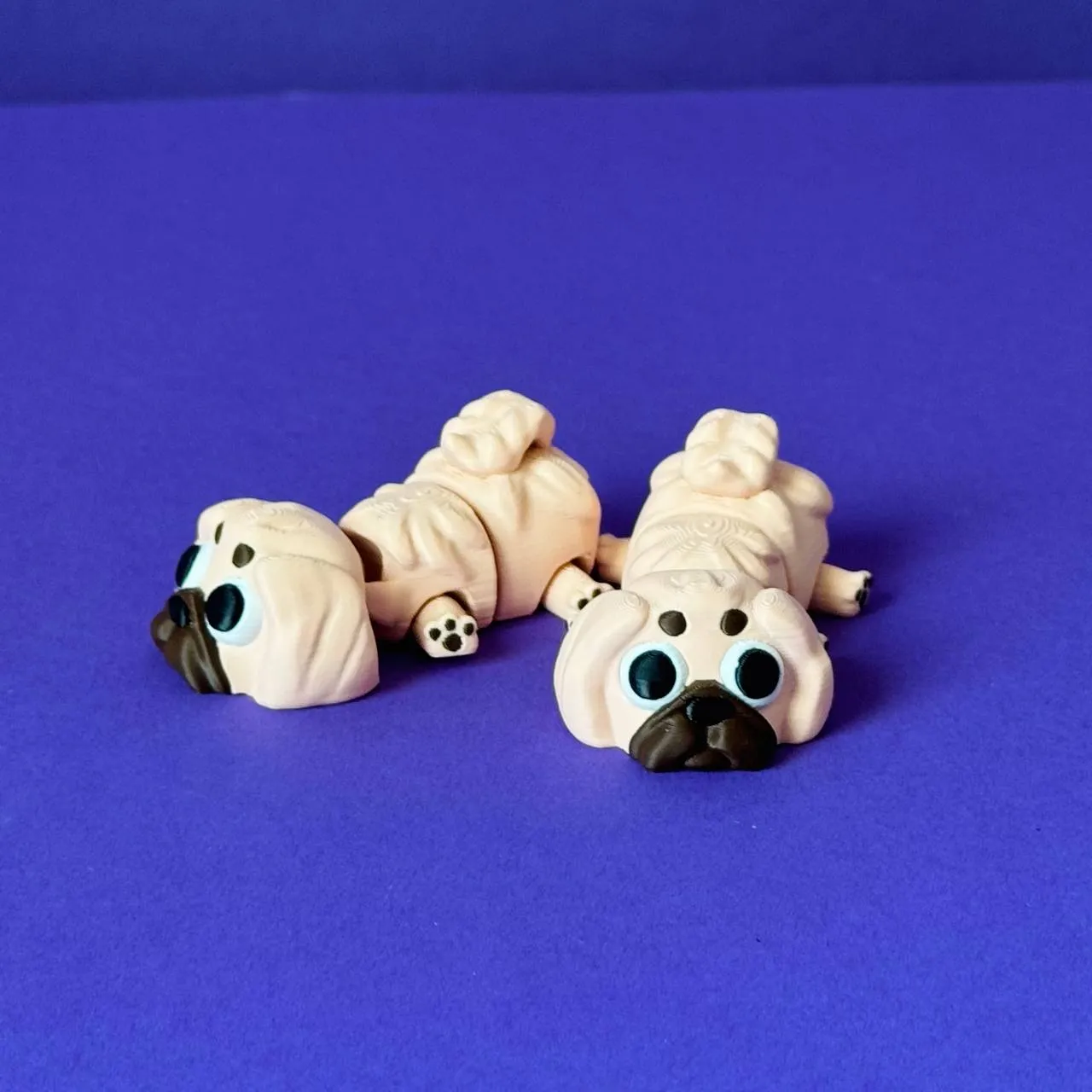 Articulated Pekingese - Flexi Dog & Keychain view 2