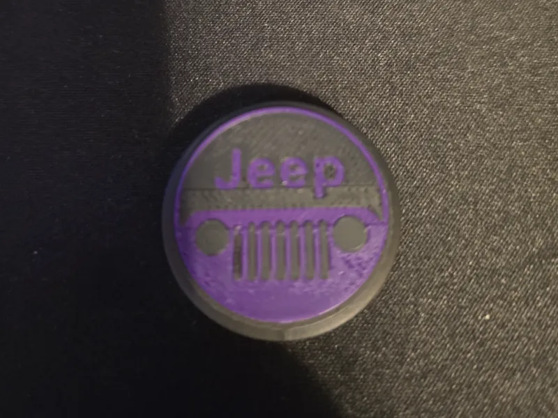 Jeep door push button cap