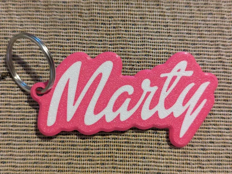 Marty keychain bicolor