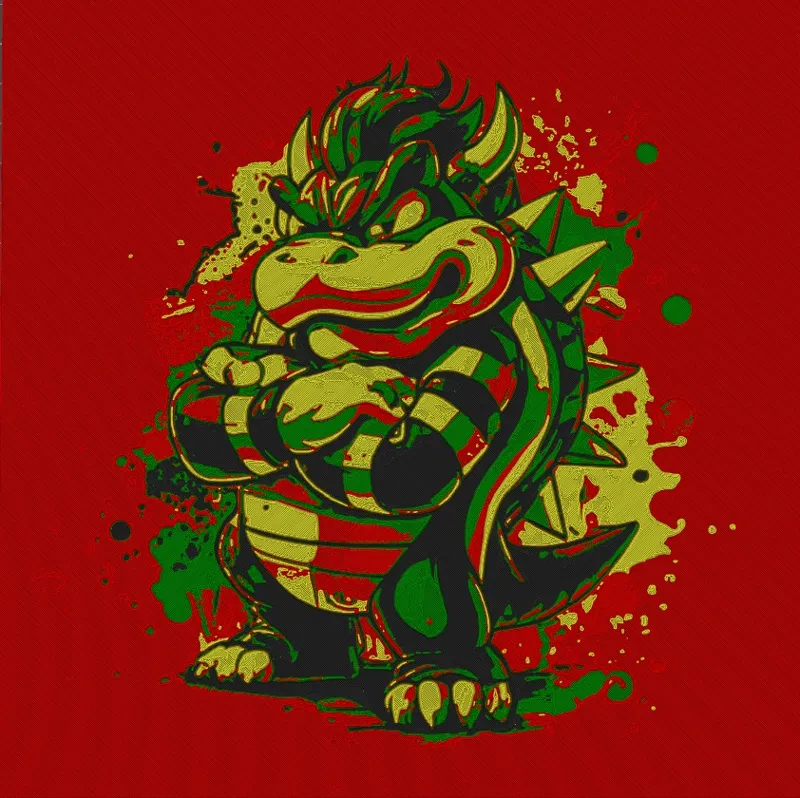 Bowser "Super Mario" - HueForge