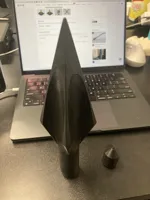 Pointe de lance pour cosplay — manche à balai — photo 2