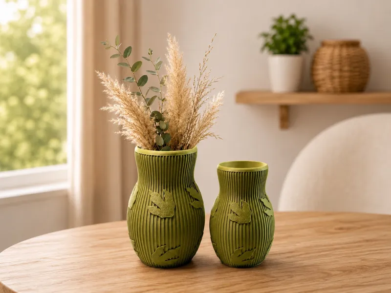 Deko Vase mit Dinosaurier-Spuren