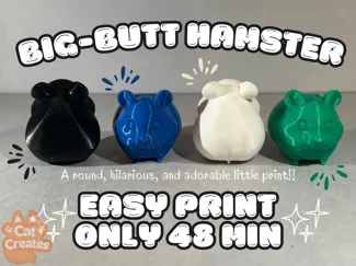 Big Butt Hamster [Easy Print!]