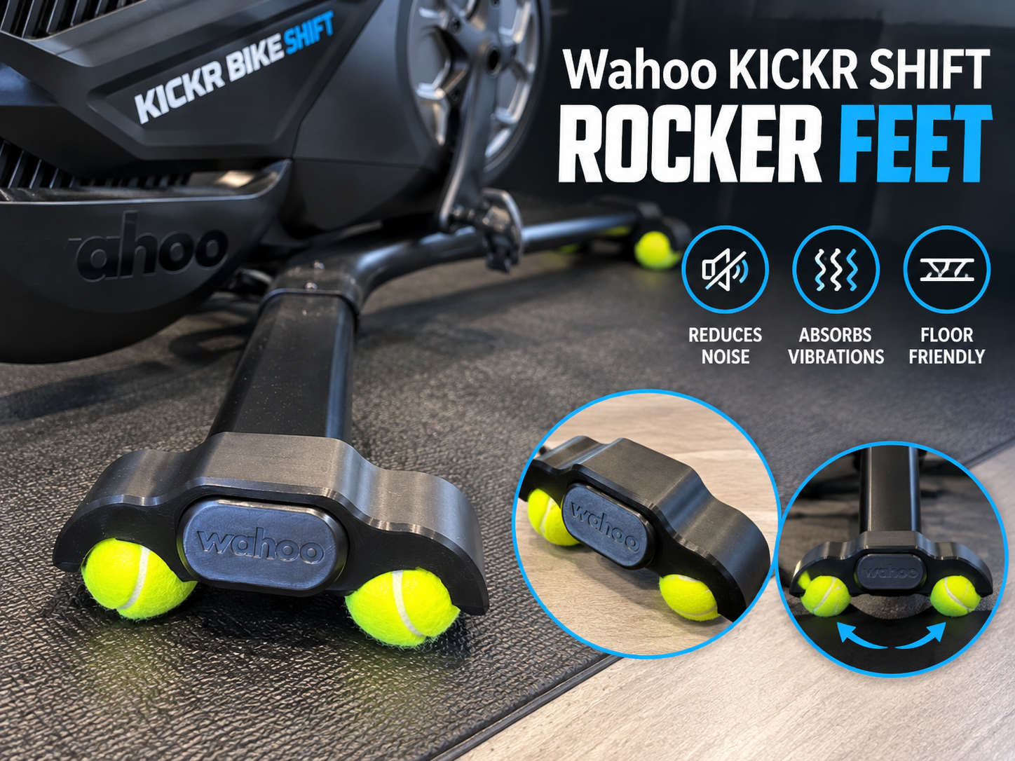 Wahoo KICKR BIKE SHIFT Rocker Feet 3D model