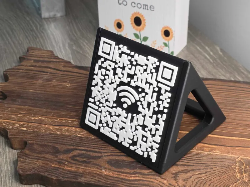 Wi-Fi QR Code Decorative Stand