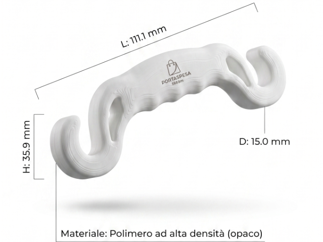 Maniglia Ergonomica Portaspesa Shopping Bag Handle