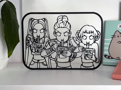 K-Pop Demon Hunters Ramen Wall Decor