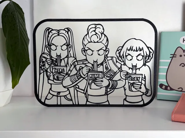 K-Pop Demon Hunters Ramen Wall Decor