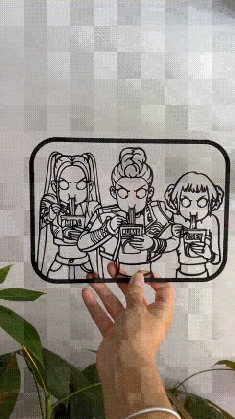 K-Pop Demon Hunters Ramen Wall Decor view 2