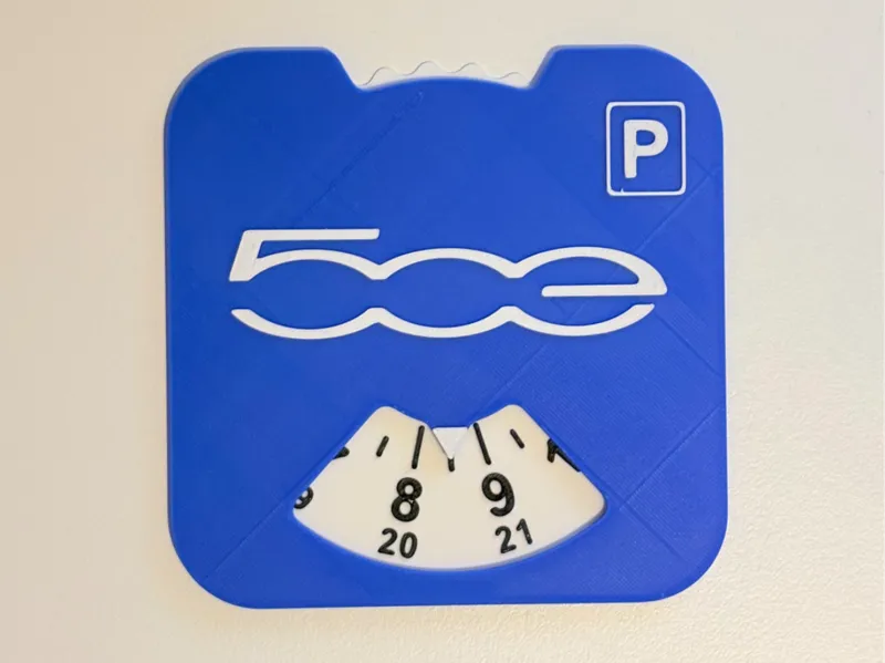 Fiat 500e Parking disc/clock