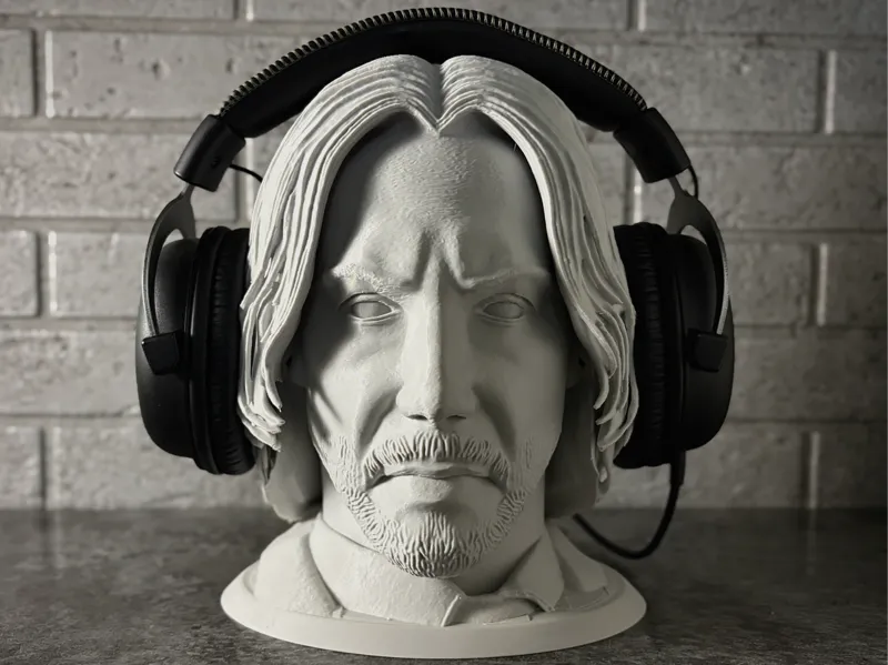 Headphone Stand - John Wick bust