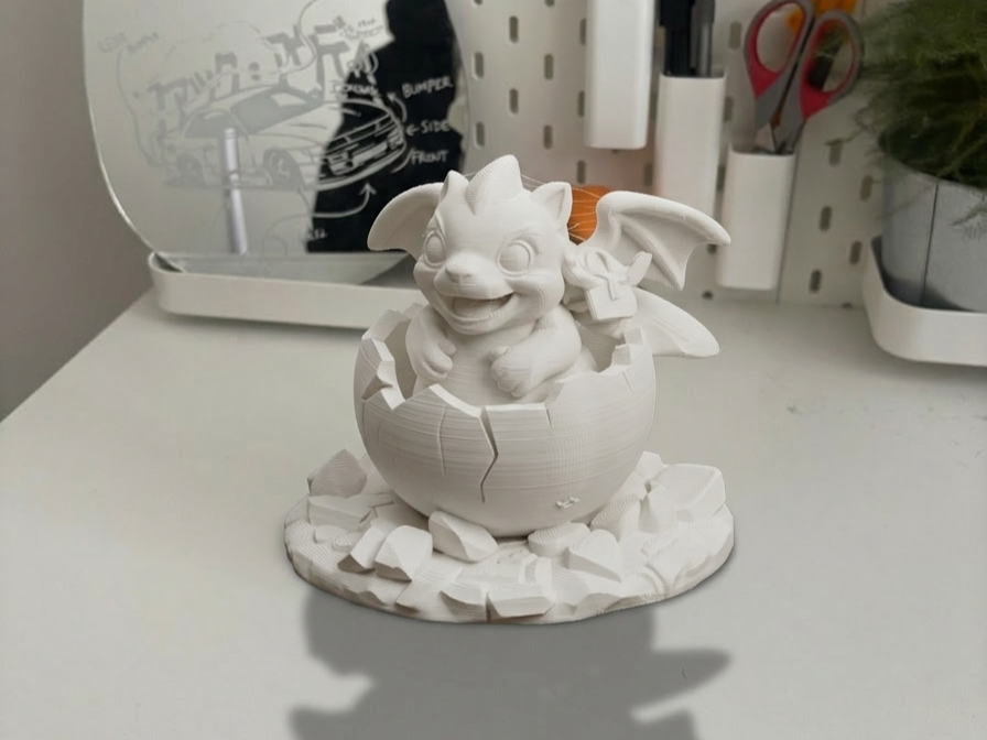 Cute Hatching Baby Dragon | Fantasy Egg Decor