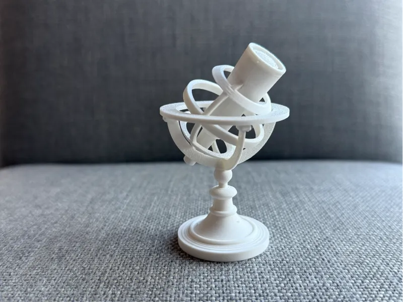Armillary Sphere with Integrated Telescope