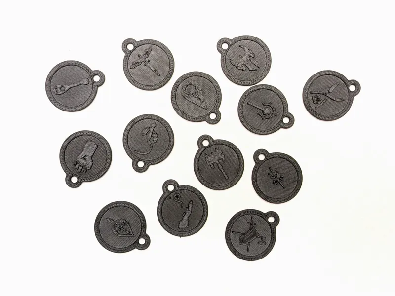 Dungeons and Dragons Class Tokens