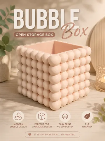 Organizador: Bubble Box – Modern Storage & Decor Box — vista de referencia 2