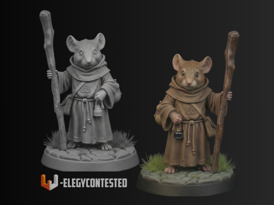 DnD Ready - Mice Monk (38mm)