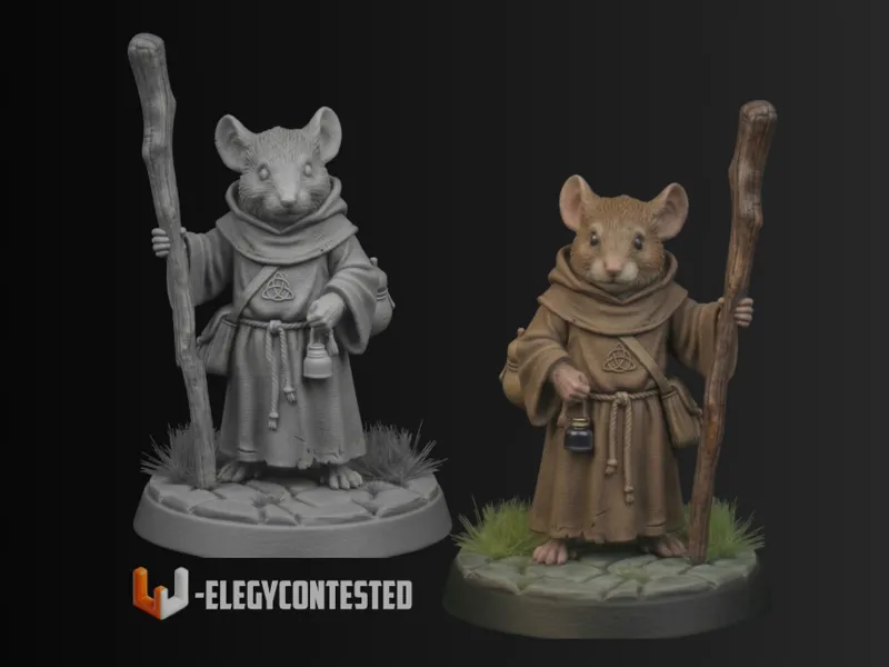 DnD Ready - Mice Monk (38mm)