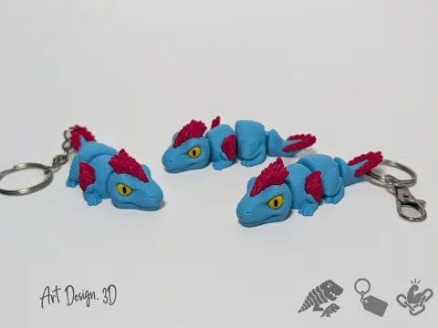 Objeto manipulable: Articulated Deinonychus raptor - Strong Joints — referencia de MakerWorld