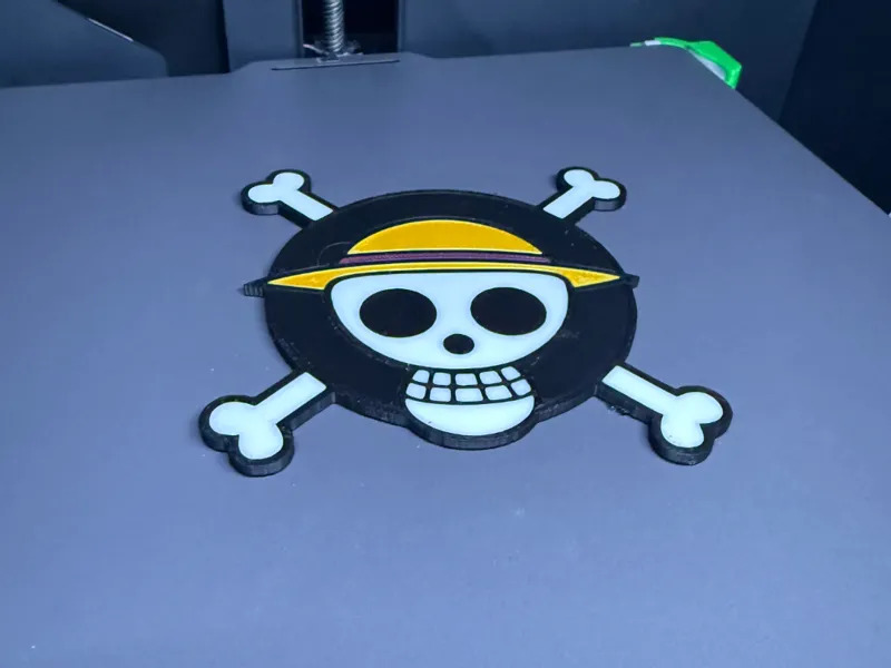 One piece straw hats coaster