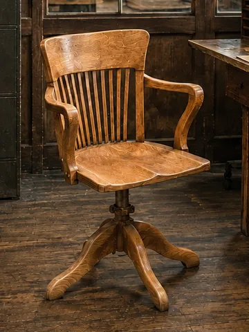 Figura decorativa: Miniature Antique Industrial Swivel Chair — vista de referencia 2