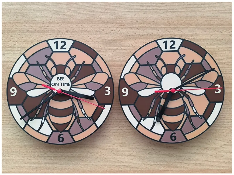 Bee clock face