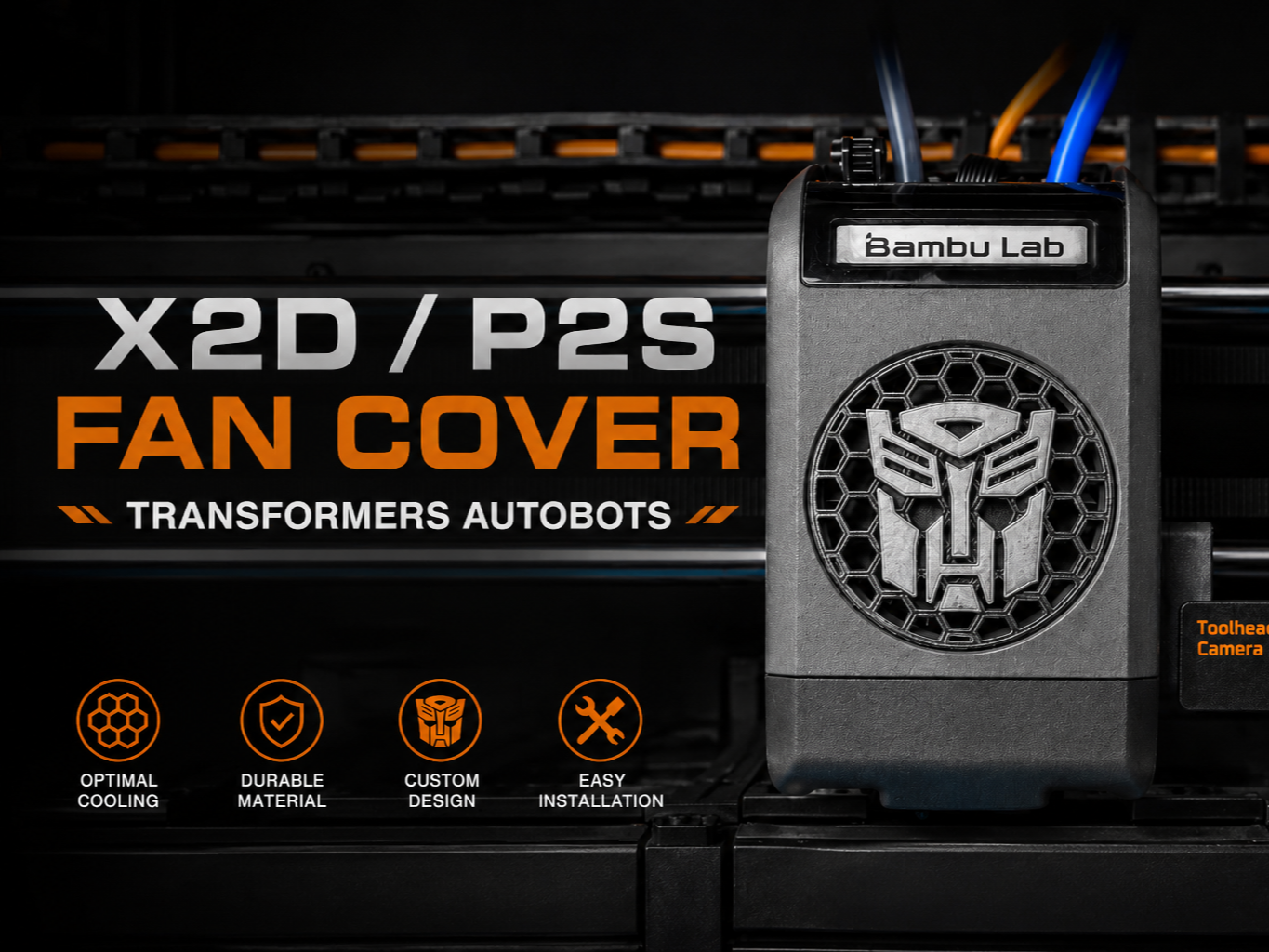 X2D / P2S Fan Cover - Transformers Autobots