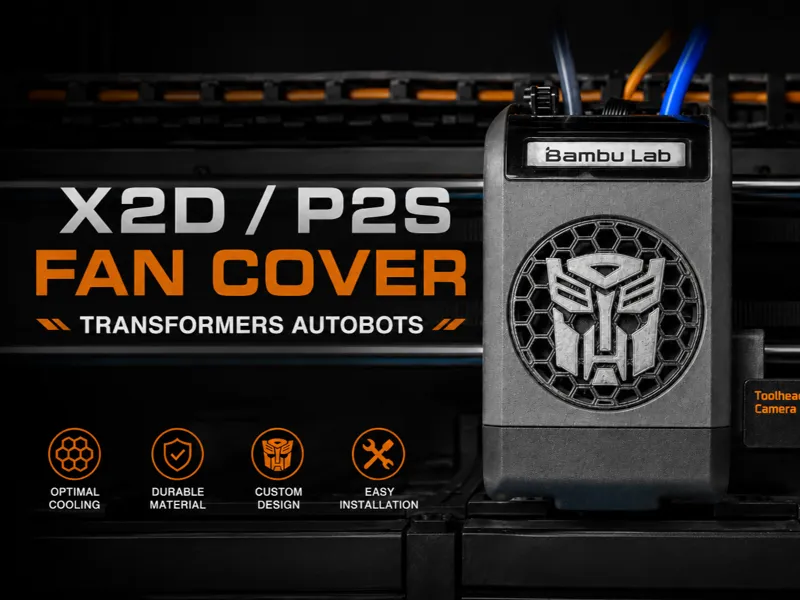 X2D / P2S Fan Cover - Transformers Autobots