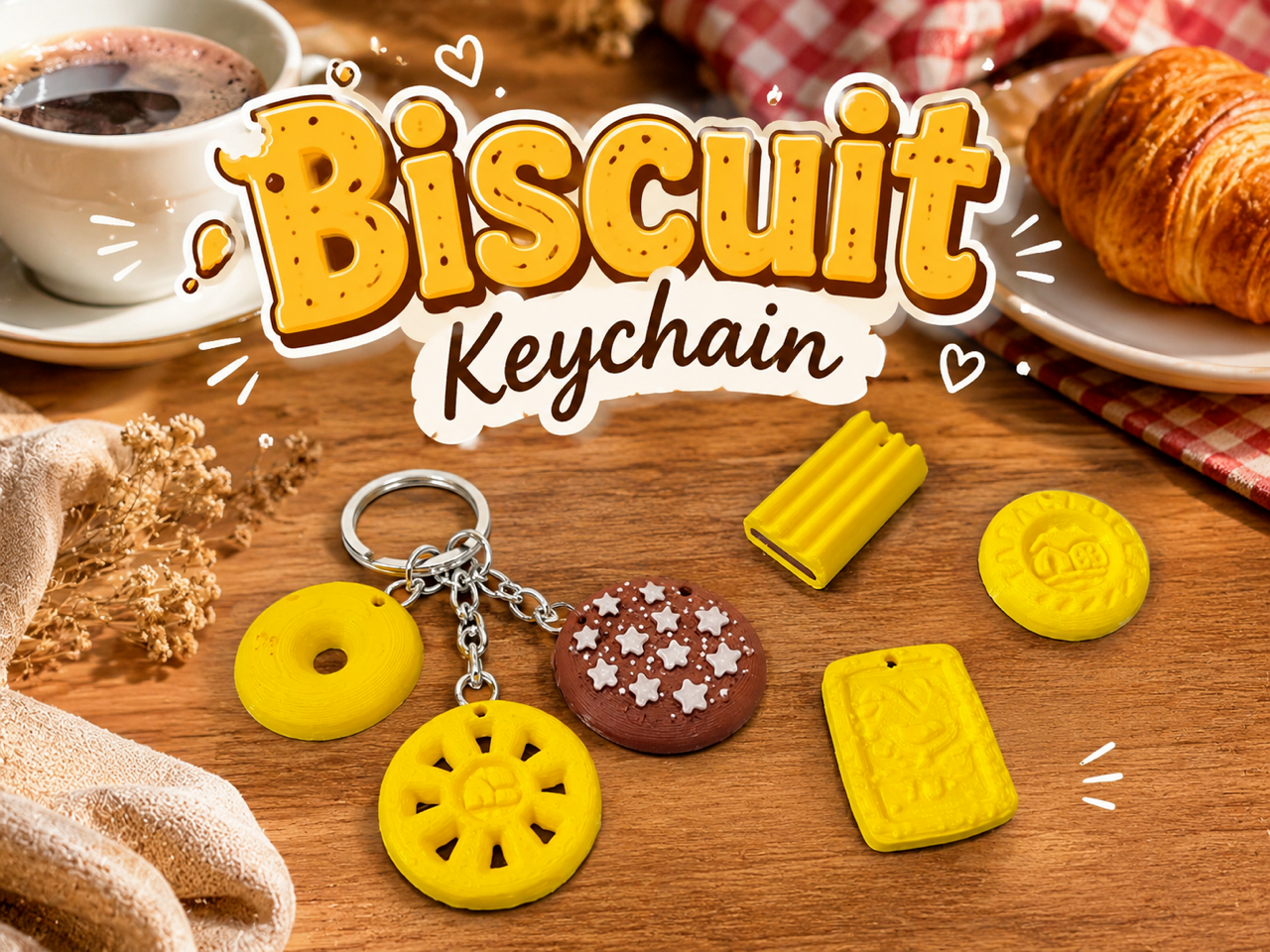 Biscuit Keychain