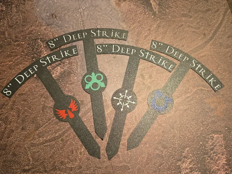 40K 8 inch Deep Strike Marker
