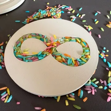 Modelo para impresión 3D: Round Sensory Writing Trays (Infinity & Spiral) — vista de referencia 5