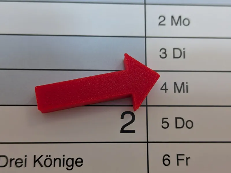 Magnetpfeil Büro Kalender Flipchart Kühlschrank