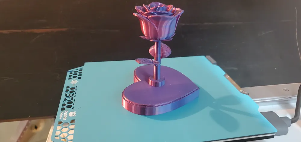 Eternal rose from the heart - Free 3D Print Model - MakerWorld
