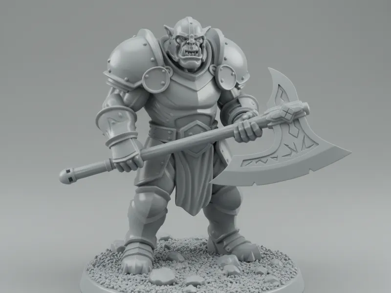 Orc Warrior - Standing Guard
