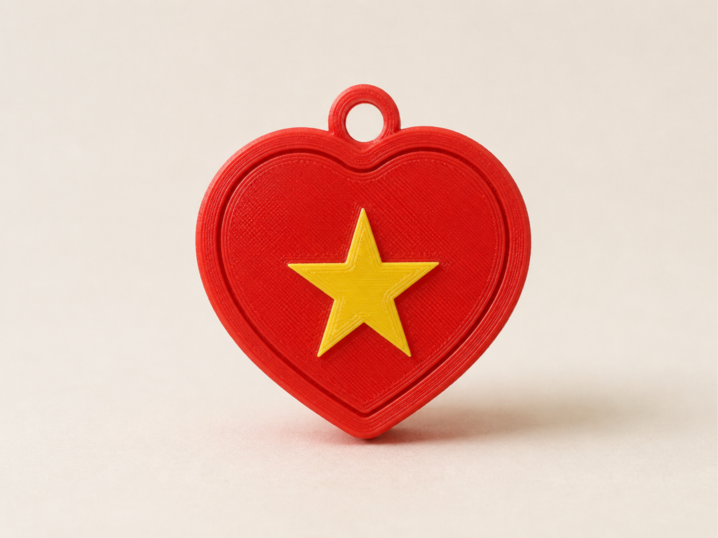 Vietnam Heart Flag Clicker Keychain - 1
