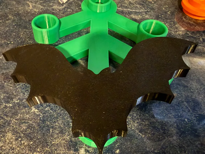 Giant Brick Wreath: Bat Peg Decoration