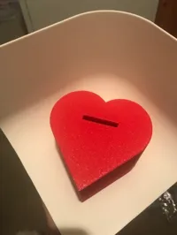 Tirelire en forme de cœur avec couvercle amovible — photo 2