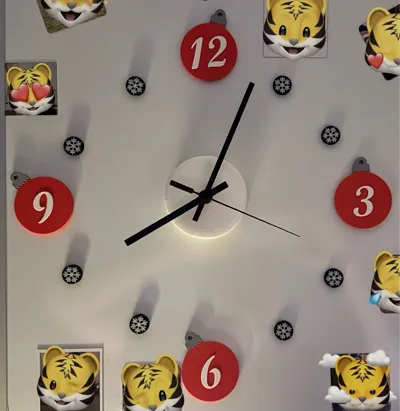 Special Christmas 3D Magnetic Refrigerator Clock