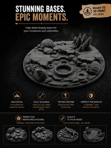 Escenografía en miniatura: Base|Terrain|Diorama - Brood Crater — vista de referencia 2