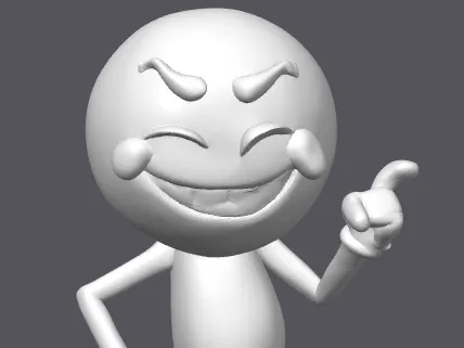 Standing Stewie Smiley Emoji Minifig