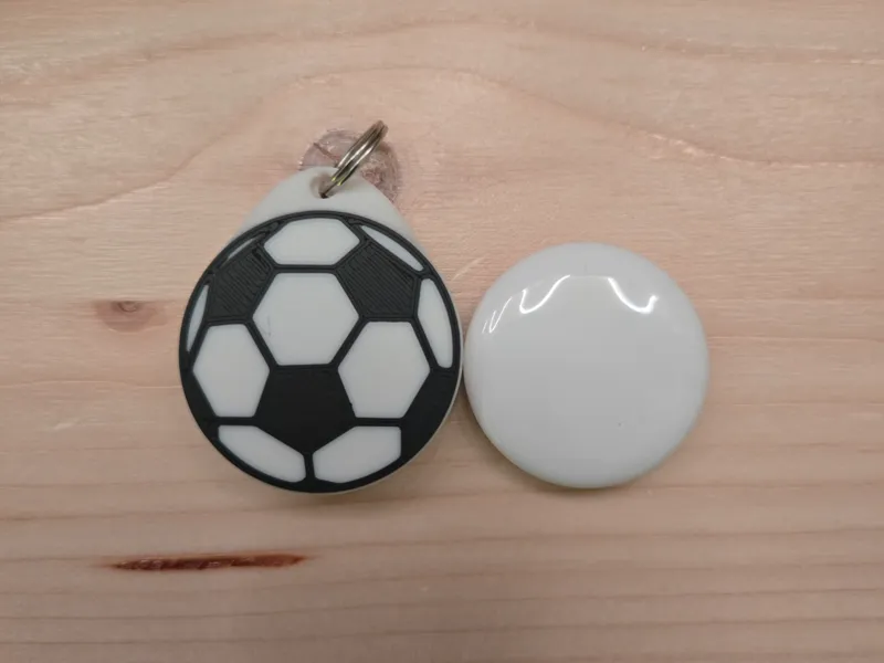 Soccer airtag keychain