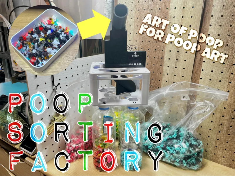 「Poop Sorting Factory」Art of Poop. For Poop Art!　
