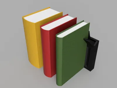 Modular stand-up bookend/stand for bookcase/shelf