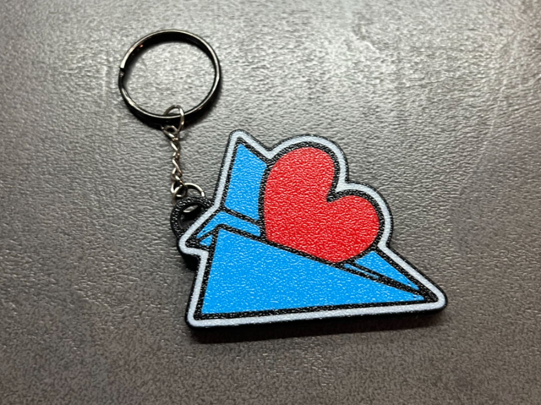 adorable love letter keychain